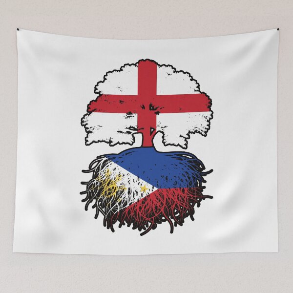 Item preview, Philippines Filipino English England Tree Roots Flag designed and sold by FlagX.