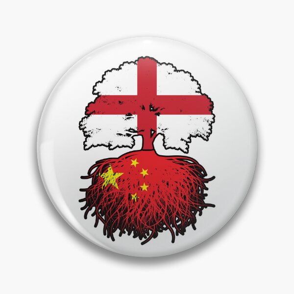 Item preview, China Chinese English England Tree Roots Flag designed and sold by FlagX.