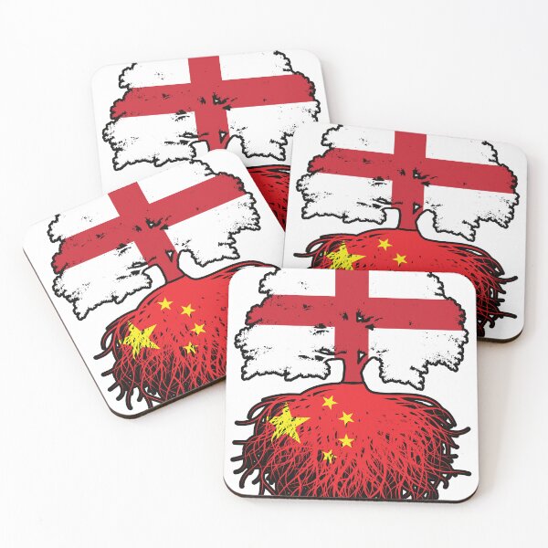 Item preview, China Chinese English England Tree Roots Flag designed and sold by FlagX.