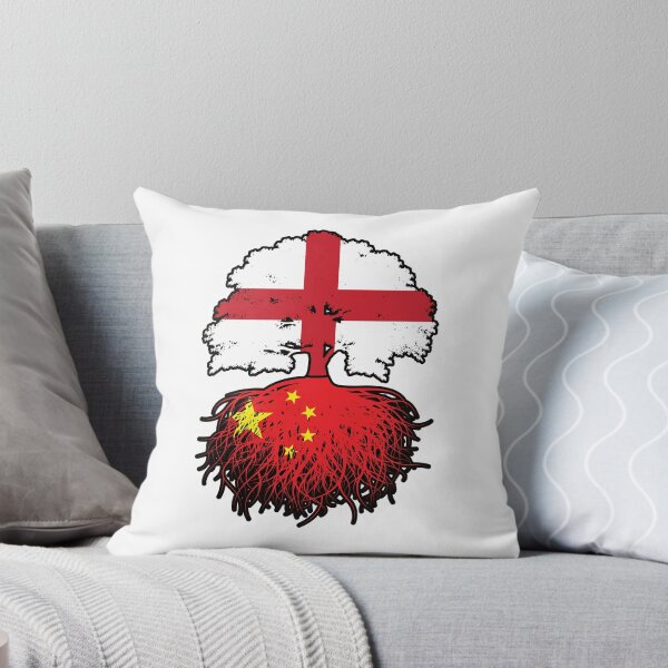 Item preview, China Chinese English England Tree Roots Flag designed and sold by FlagX.