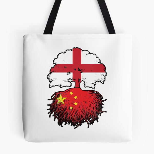 Item preview, China Chinese English England Tree Roots Flag designed and sold by FlagX.