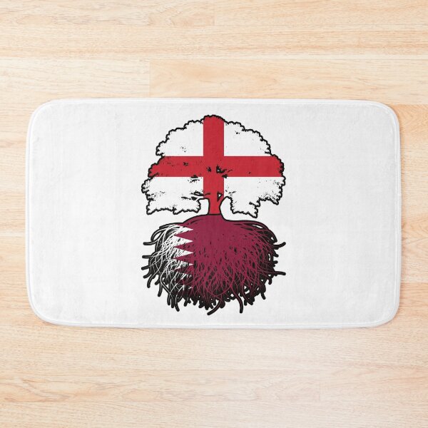 Item preview, Qatar Qatari English England Tree Roots Flag designed and sold by FlagX.