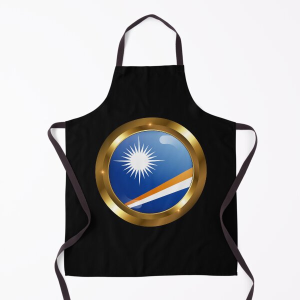 Item preview, Marshall Islands Flag 3D Golden Frame designed and sold by PatrioticElixir.