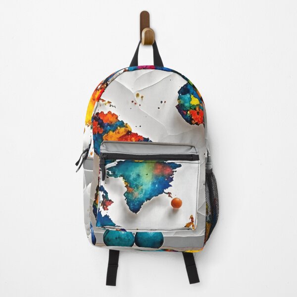 Item preview, Vibrant World Map Mural designed and sold by yaser1234.