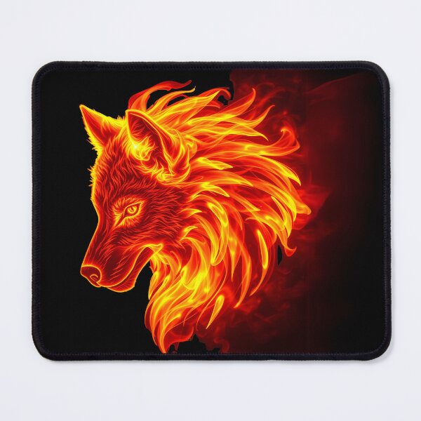 Item preview, A Wolf formed from fire designed and sold by GothicRubette.