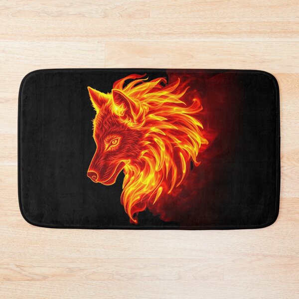Item preview, A Wolf formed from fire designed and sold by GothicRubette.