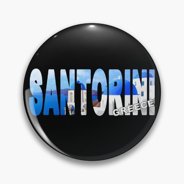 Item preview, SANTORINI Greece - Blue Domes Stunning Sunny Day designed and sold by Adam Gormley.