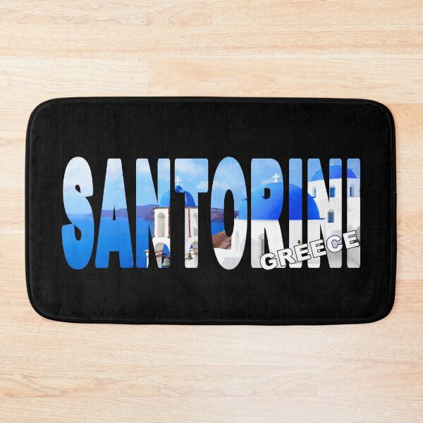 Item preview, SANTORINI Greece - Blue Domes Stunning Sunny Day designed and sold by Adam Gormley.