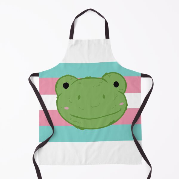 Item preview, frog + trans flag background designed and sold by FussyTortoise.