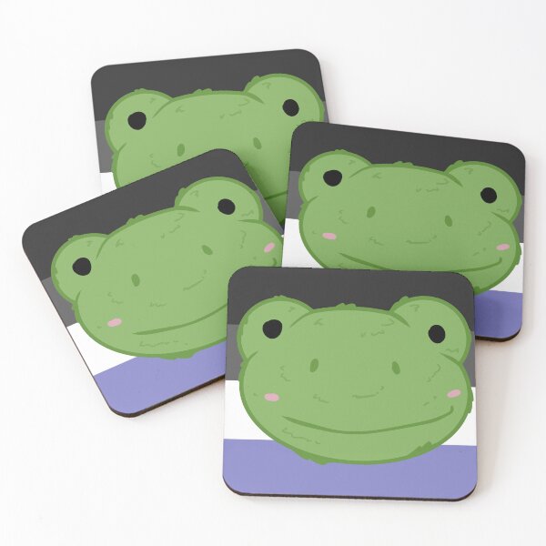 Item preview, frog + pastel ace background designed and sold by FussyTortoise.