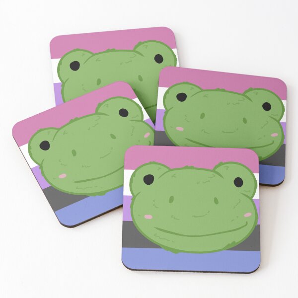 Item preview, Frog + pastel genderfluid background designed and sold by FussyTortoise.