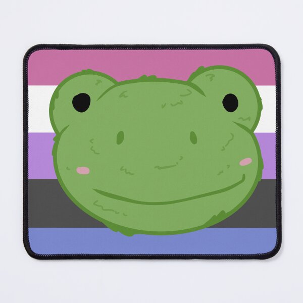 Item preview, Frog + pastel genderfluid background designed and sold by FussyTortoise.