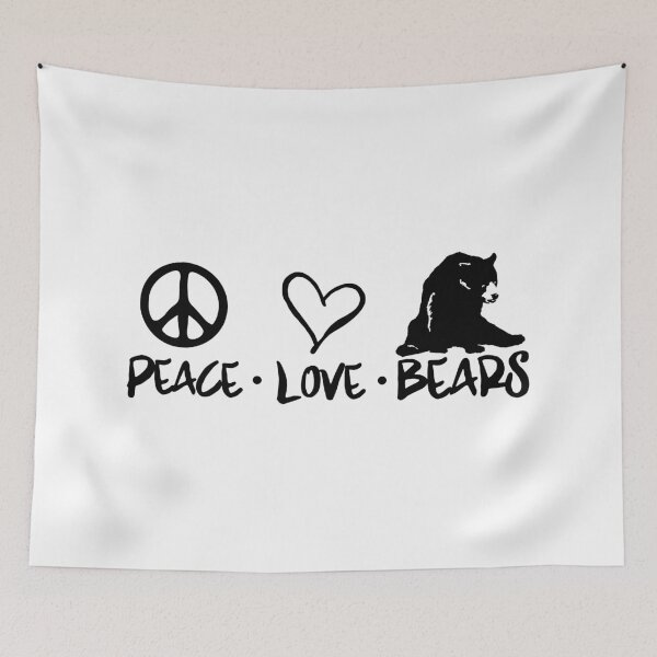 Item preview, Peace Love Bears designed and sold by BLACKPALMDESIGN.