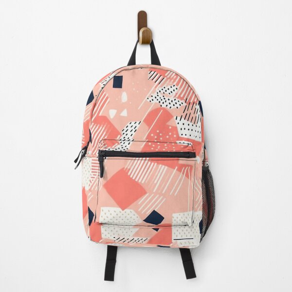 Item preview, Abstract Coral Pink Geometric Pattern designed and sold by bubblegoth.