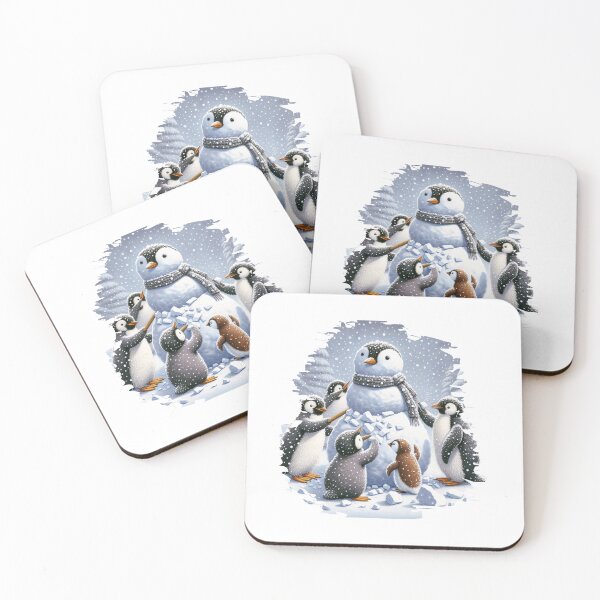 Item preview, Penguin Snowman designed and sold by 5PointsDigital.