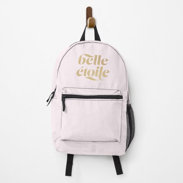 Item preview, French Saying ,"Belle étoile", Retro Typography in Faux Gold Glitter designed and sold by Dominiquevari.