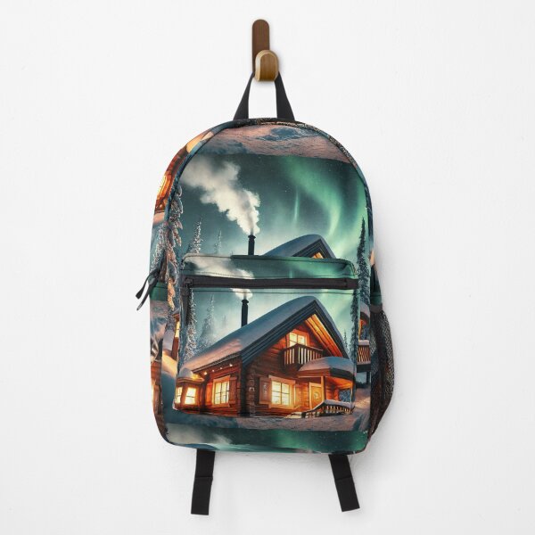 Item preview, Enchanted Cabin under the Northern Lights designed and sold by Tommandjerry.
