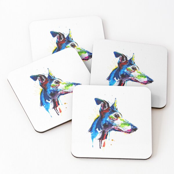 Item preview, Greyhound Dog Colorful Art designed and sold by doodIllustrate.