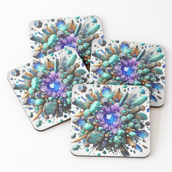 Item preview, Gemstones of the world Tanzanite's turquoise gold quartz  designed and sold by ZulryLifestyles.