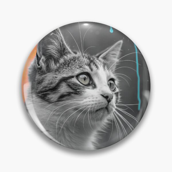 Item preview, Colorful Curiosity: A Splash of Feline Charm designed and sold by fc2c.
