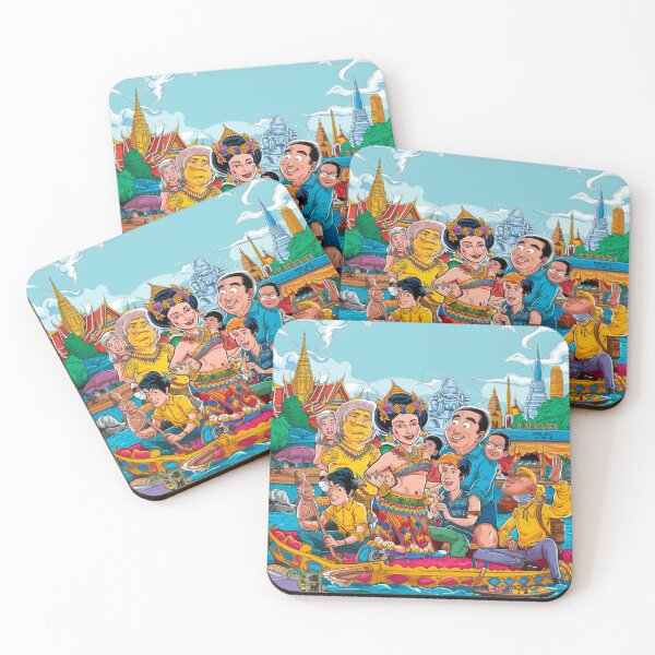 Item preview, Vibrant Thai Culture - Floating Market Adventure designed and sold by Thaivi Design.