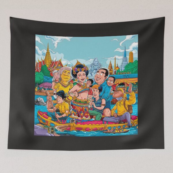 Item preview, Vibrant Thai Culture - Floating Market Adventure designed and sold by Thaivi Design.