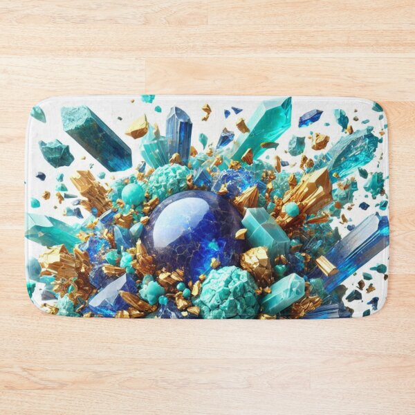 Item preview, Gemstones of the world Tanzanite's turquoise gold quartz  designed and sold by ZulryLifestyles.