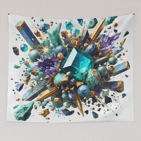 Item preview, Gemstones of The world Tanzanite's turquoise gold crystals  designed and sold by ZulryLifestyles.