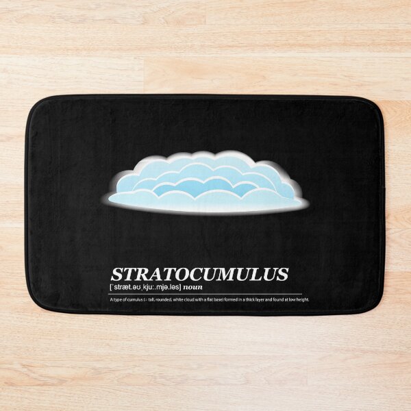 Item preview, Stratocumulus cloud illustration with meaning white text designed and sold by Athicha44.