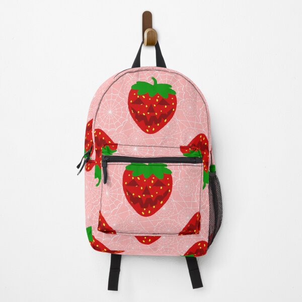 Item preview, halloween strawberry rockabilly pink spiderweb designed and sold by Gossip Rag.