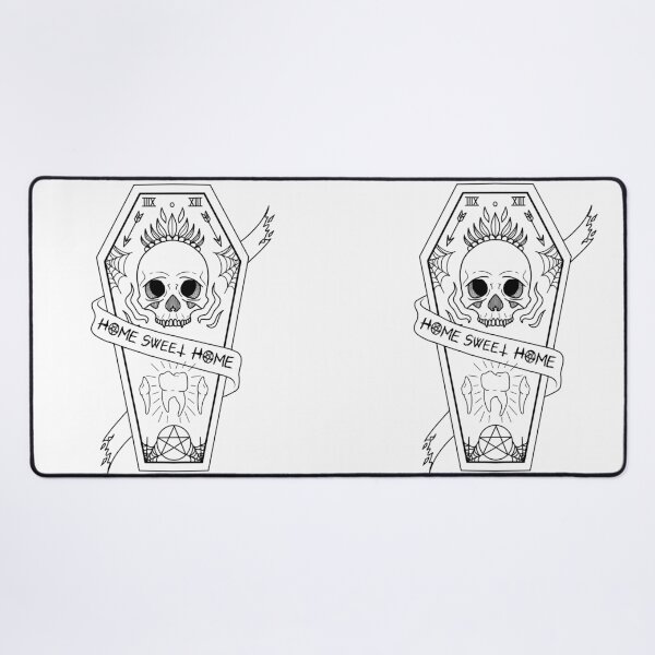 Item preview, Copy of Coffin Home - white ink. designed and sold by CoffinBoneArt.