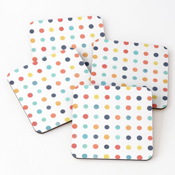 Item preview, Minimalist Colorful Polka Dot Pattern - Modern Fabric and Home Decor Design designed and sold by SakuraJapanArt.