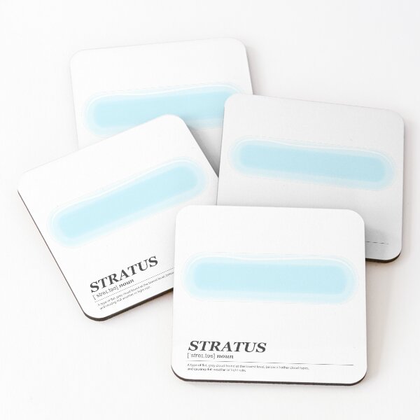 Item preview, Stratus cloud illustration with meaning black text designed and sold by Athicha44.