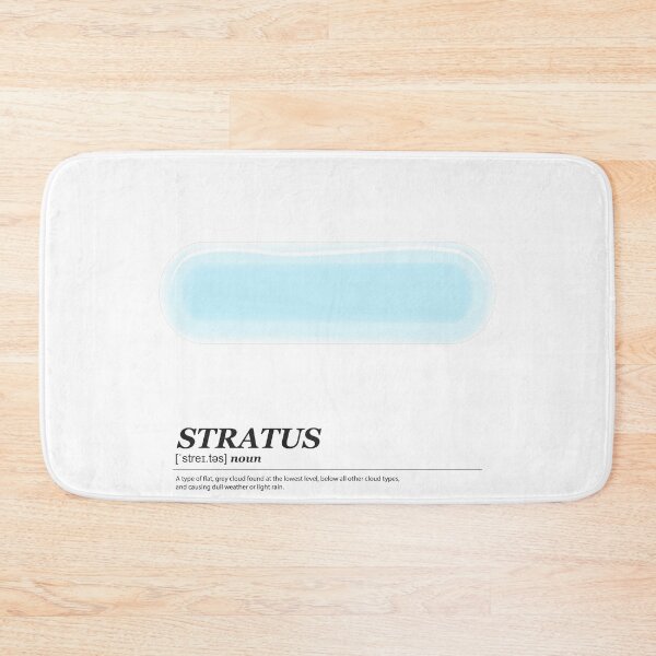 Item preview, Stratus cloud illustration with meaning black text designed and sold by Athicha44.