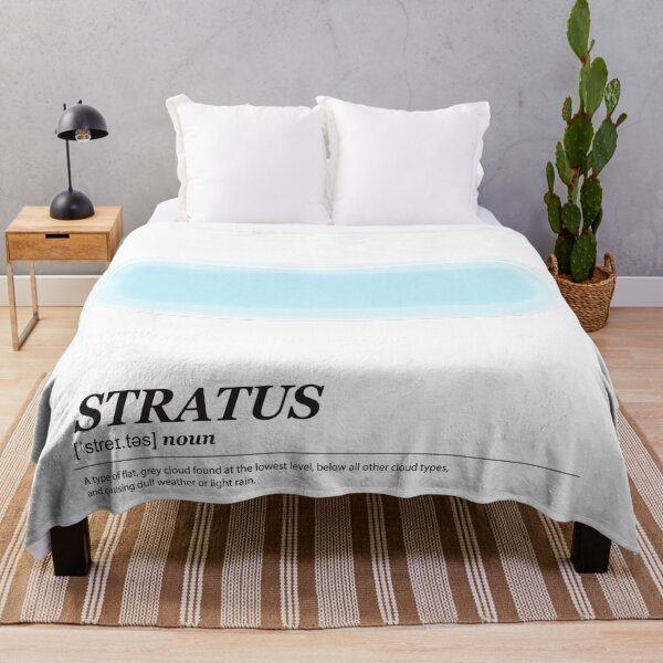 Item preview, Stratus cloud illustration with meaning black text designed and sold by Athicha44.