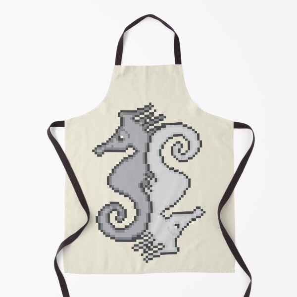 Item preview, Timeless Tessellation: Escher-Inspired Pixelated Sea Horses designed and sold by Doug0276.