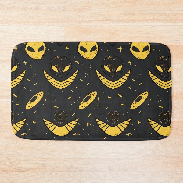 Item preview, Cosmic Alien Pattern: Yellow and Black Vibes designed and sold by Skolyak.