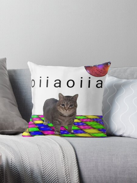 Vista previa del artículo con la obra «OIIA OIIA Meme de gato giratorio Disco divertido Amantes de los gatos Arte», diseñado y vendido por Phoemps.