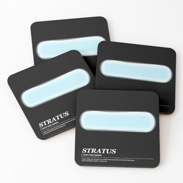 Item preview, Stratus cloud illustration with meaning white text designed and sold by Athicha44.