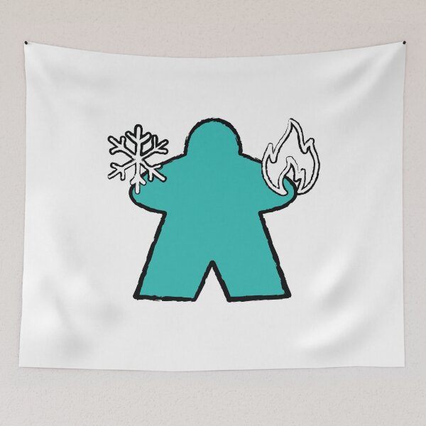 Item preview, Turquoise Elementalist Meeple! designed and sold by BaronsGames.