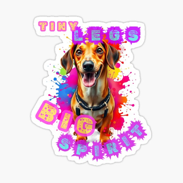Item preview, DOG - DASHCHUND - TINY LEGS BIG SPIRIT designed and sold by Stacey0204.