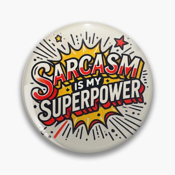 Item preview, Sarcasm is My Superpower: Bold and Playful Typography designed and sold by KittyKatto.