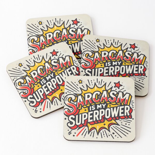 Item preview, Sarcasm is My Superpower: Bold and Playful Typography designed and sold by KittyKatto.