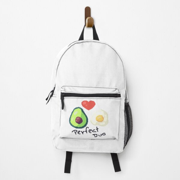 Item preview, Pixel art of avocado with fried egg and a perfect duo heart designed and sold by ZerpaGiovanna.