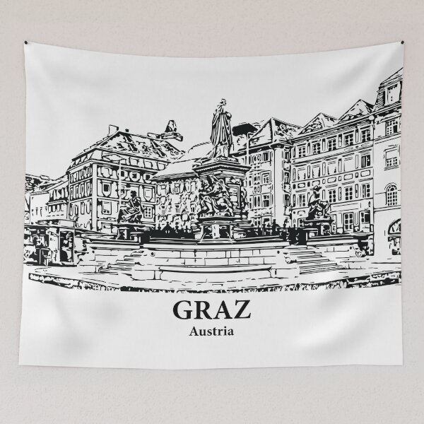 Item preview, Graz - Austria designed and sold by Lakeric Cityscapes.