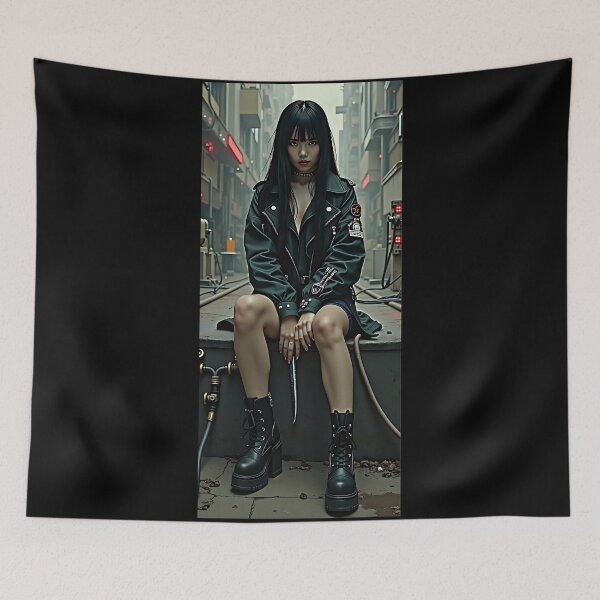 Item preview, Urban warrior III | Cyberpunk Themed Warrior Girl Design designed and sold by Shamrocx.