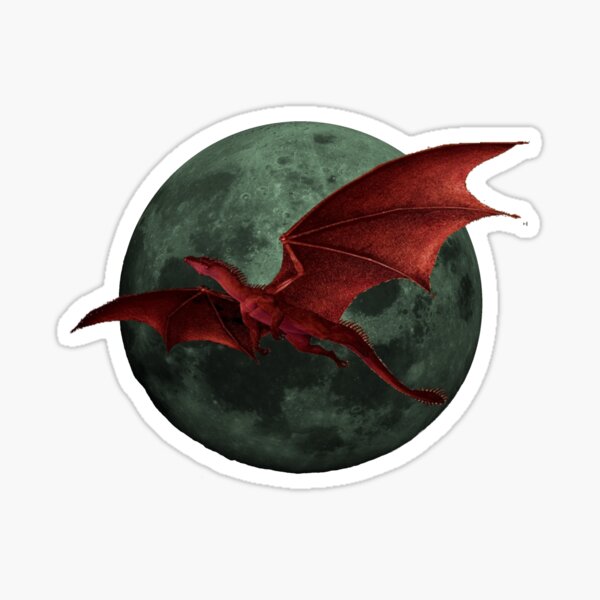 Dragon Moon Sticker