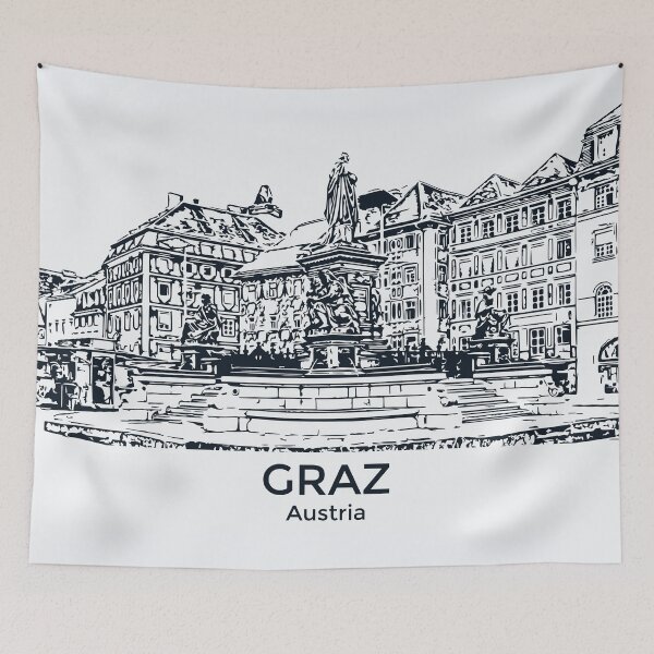 Item preview, Graz - Austria designed and sold by Lakeric Cityscapes.