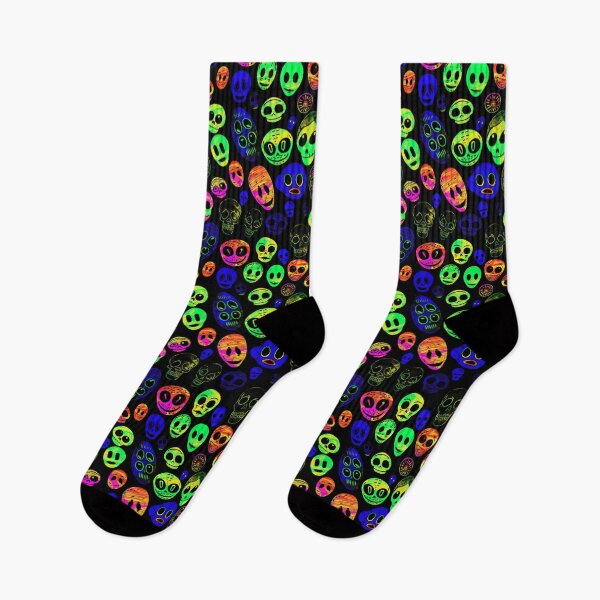 Item preview, Neon Skulls and Aliens: Bold Pop Art designed and sold by Skolyak.