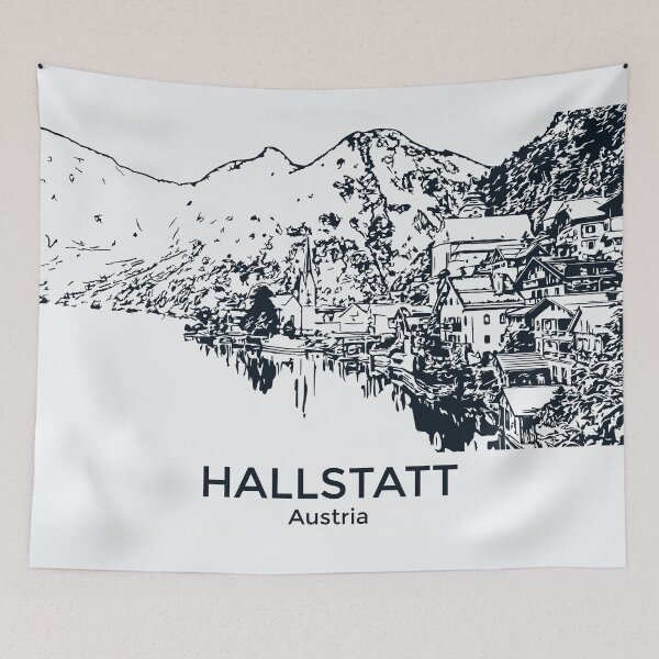 Item preview, Hallstatt - Austria designed and sold by Lakeric Cityscapes.